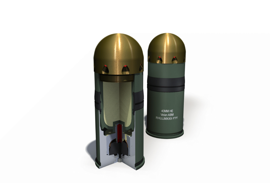 40mm automatic grenade launcher ammunition by Rheinmetall