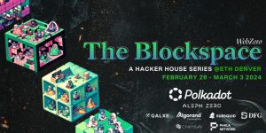 Digital Event Flyer of Polkadot EthDenver 2024 Hackerhouse
