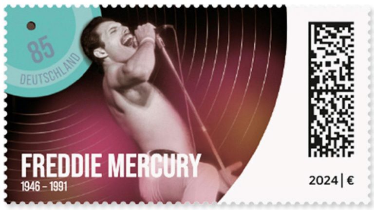 Freddie Mercury Stamp from Deutsche Post