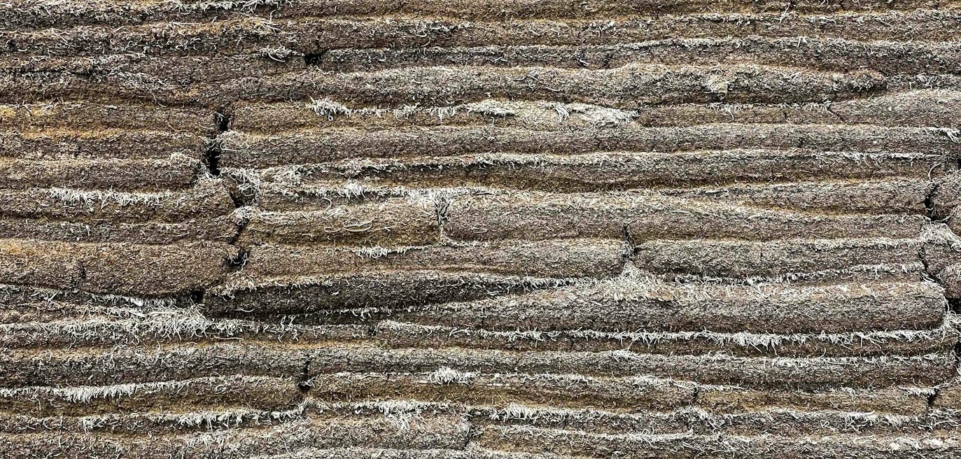 Photo by Bernd 📷 Dittrich a close up of a rock formation with grass growing on top of it