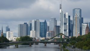A view of a city from across a river