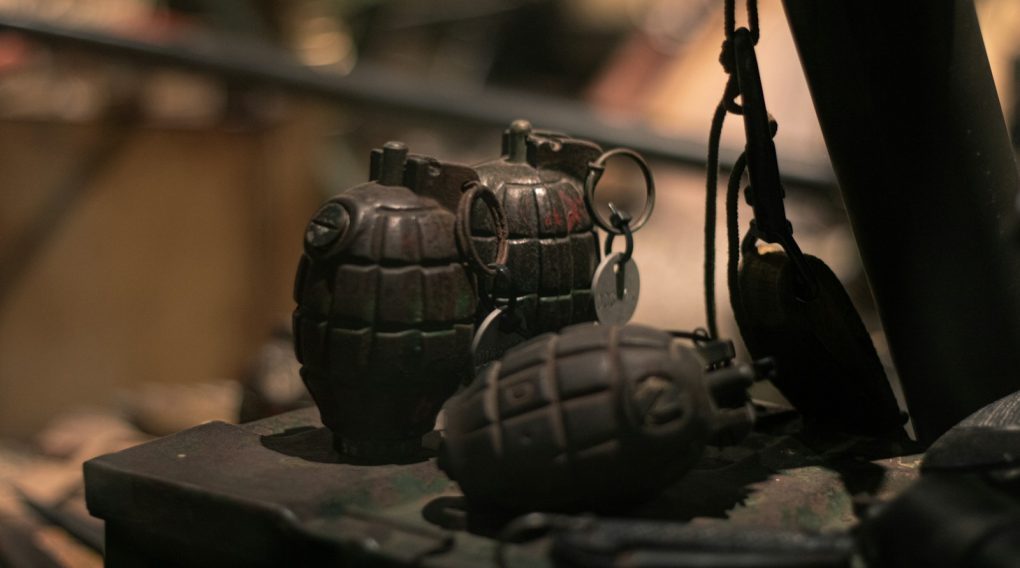 a close up of a metal object on a table