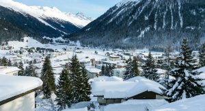 houses covered with snow