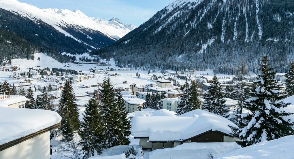 houses covered with snow